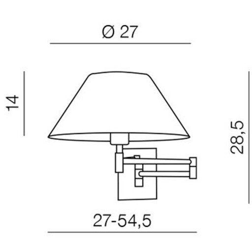 Настенный светильник Trapezio белый хром AZ1542 Azzardo