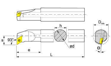 РАСТОЧНАЯ ОПРАВКА S20Q SDUCL11 ЛЕВАЯ DCMT