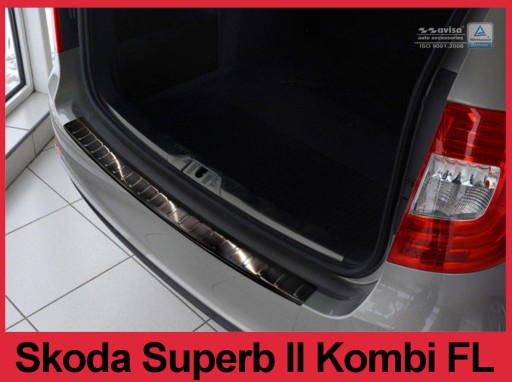 SKODA SUPERB 2 KOMBI Накладка на задний бампер