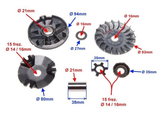 ВАРИАНТ ДЛЯ СКУТЕРОВ 2T KEEWAY CPI STANDARD