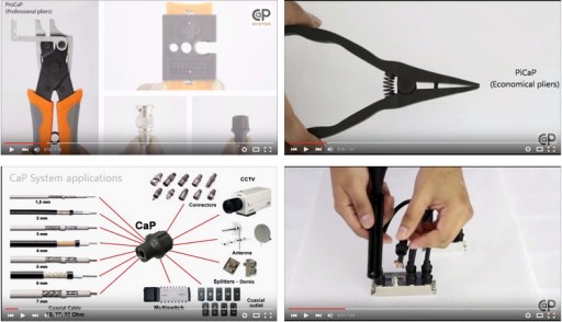 RCA Wtyk męski CaP system F CaP