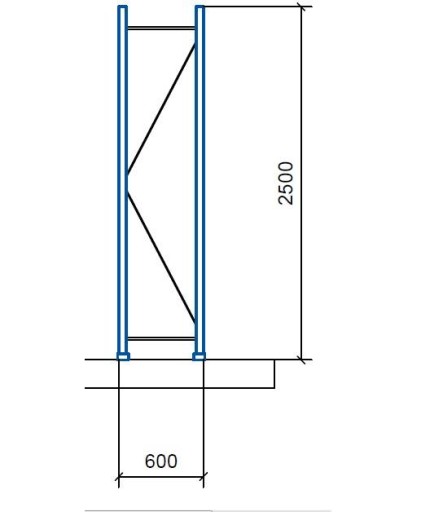 Полка для комплектации Mecalux 250х270х60-5 полок М7