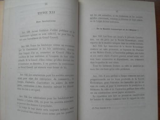 КОНСТИТУЦИЯ РЕСПУБЛИКИ. КАНТОН ЖЕНЕВА, ШВЕЙЦАРИЯ, 1875 Г.