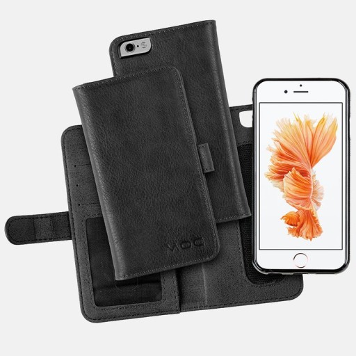 Portfel do iPhone 7 8 MOC Velcro Wallet Black