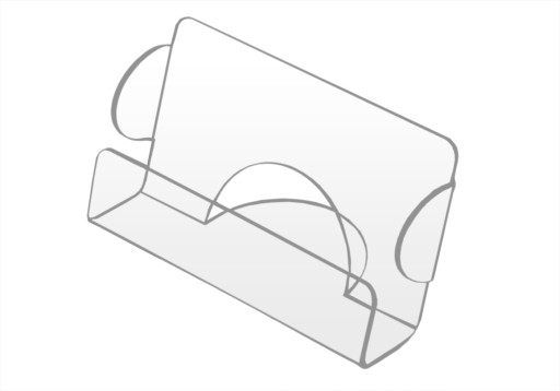 ДОПОЛНИТЕЛЬНАЯ ПОДСТАВКА ДЛЯ ВИЗИТНОЙ КАРТОЧКИ, ВИЗИТНАЯ КАРТОЧКА PLEXI