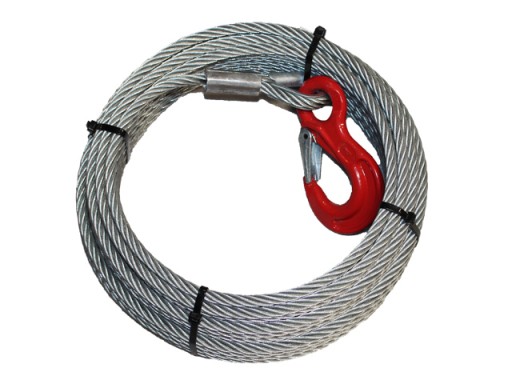 стальной канат с крюком HS - 14мм х 25м 14,0т 6х36