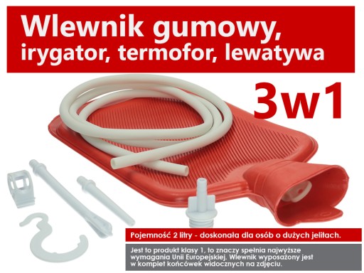 ZESTAW LEWATYWA IRYGATOR WLEWNIK TERMOFOR 4w1 !!!