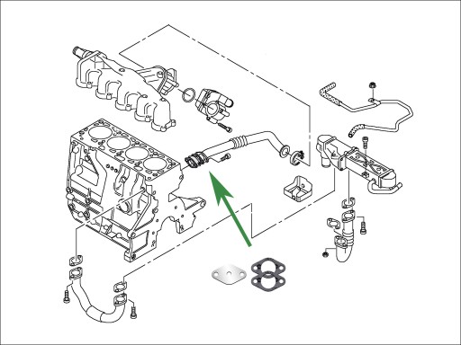 Заглушка EGR VW Tiguan Touran 1.6 2.0 TDi CR 2 с Common Rail gen.