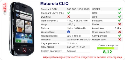 TELEFON MOTOROLA MB200 2 biały