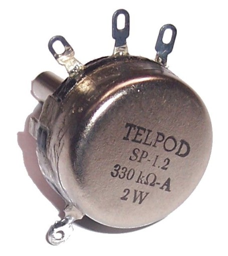 ПОТЕНЦИОМЕТР TELPOD SP-1.2_330кА 2W ось 25мм