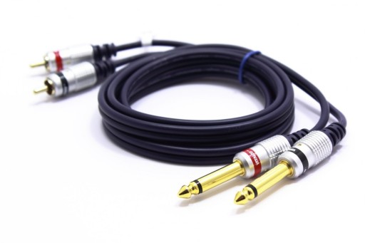 КАБЕЛЬ 2x JACK 6.3 MONO 2X RCA VITALCO MK50 7,5м