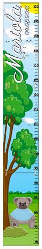 Таблица роста TREE для детей с указанием имени и даты рождения, плита HDF