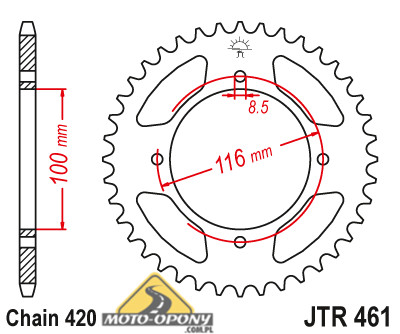 Комплект привода Kawasaki KX 85 BIG WHEELS Chain+