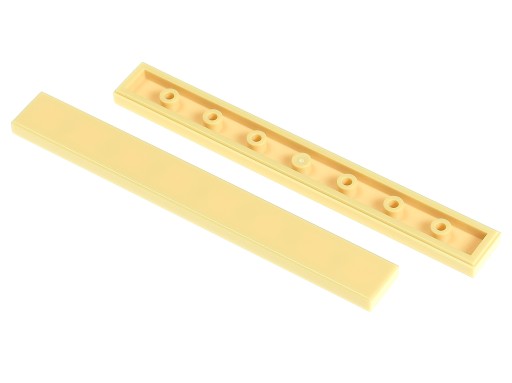 LEGO Smooth Tile 1x8 4162 4544139 TAN - 2 ПК.