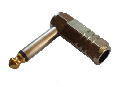 LARGE Jack штекер 6,3 моно угловой, высота 24ч (3995)
