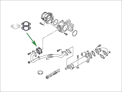 Заглушка EGR VW AUDI Skoda 1.2 1.6 2.0 TDi CAY CFF