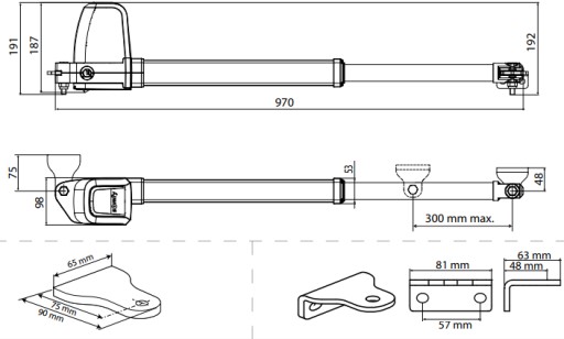 BFT ATHOS KIT AC A40 для распашных ворот