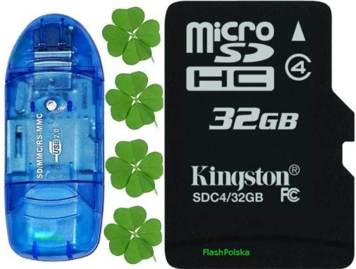 КАРТА KINGSTON MICRO SD 32 ГБ cl10 UHS + SD-READER