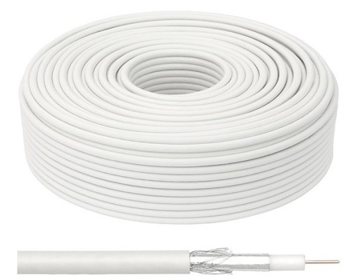 Kabel koncentryczny CABLETECH (RG-6U-CU) 100% MIED