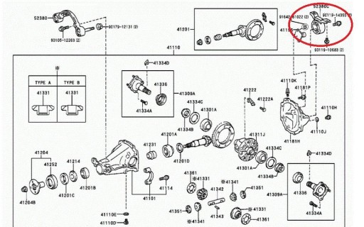 ВТУЛКА КРЕПЛЕНИЯ ОСИ TOYOTA RAV4 1994-2005 гг.