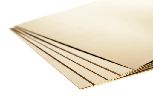 Blacha mosiężna mosiądz formatka 200x50x5mm | arkusz 5mm - 20x5cm