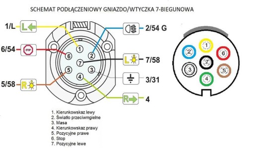 Комплект светодиодных фонарей для прицепа 12В с магнитом.