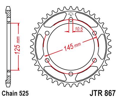 Комплект приводов Yamaha TDM 850 99-01 DiD MOC+