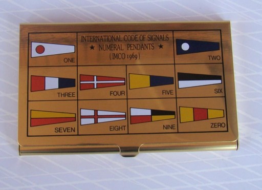 Красивая визитница FLAG CODE. /ЯХТИНГ-магазин/