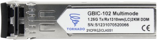 Moduł SFP wielomodowy GBIC-102 Tx/Rx:1310 LC ABCV