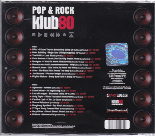 Диск Pop & Rock Klub 80. Том 3. Диск Разные исполнители