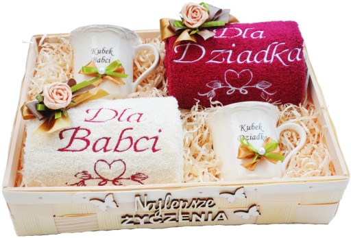 100%SUPER FAJNY Prezent dla Babci i Dziadka Zestaw