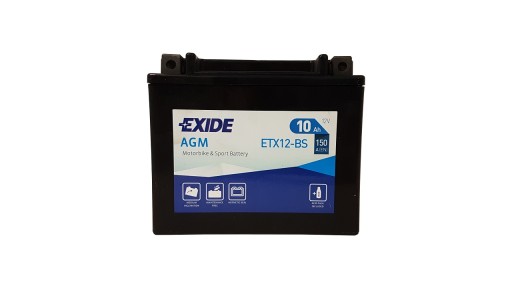 EXIDE AGM АККУМУЛЯТОР ETX12-BS/YTX12-BS 12 В 10 Ач