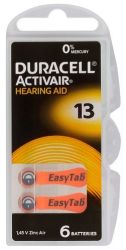 Батарейки для слуховых аппаратов DURACELL 13 120 шт.