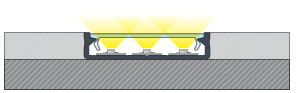 PROFIL ALUMINIOWY SOLIS INOX 2M DO TAŚM LED