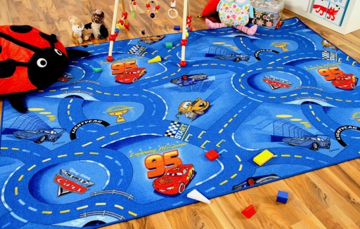 КОВЕР DISNEY CARS 200x200 City Streets 4 цвета