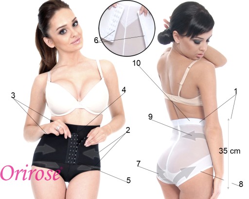 Сильно моделирующие живот трусики Orirose PUSH-UP SIZE+