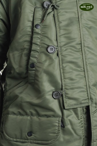 ALASKA PARKA N3B Базовая зимняя куртка OLIV - XS