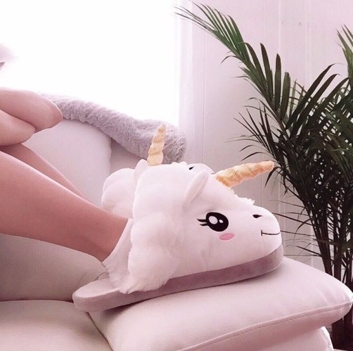 ДОМ ОБУВЬ ТАПОЧКИ UNICORN BABY WHITE37