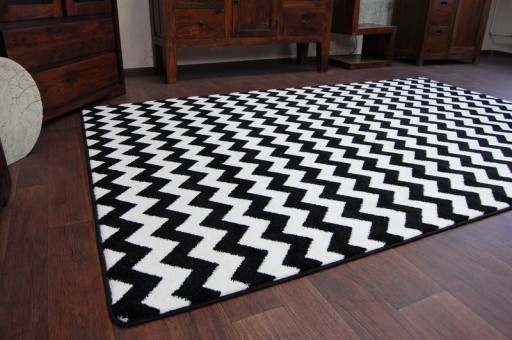 Ковер 160x220 SCANDINAVIAN ZIGZAG BLACK SK #GR1671