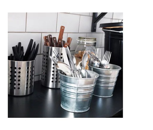 IKEA pojemnik ORDNING na sztućce ociekacz stalowy