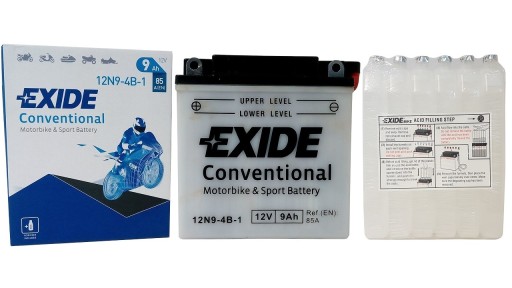 АККУМУЛЯТОР ДЛЯ МОТОЦИКЛА EXIDE BIKE 12N9-4B-1/YB9-B