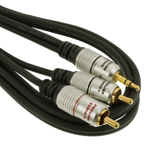 Kabel Przewód 2RCA-3,5mm 2RCA-Jack PROLINK 3m