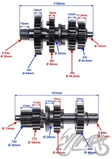 КОРОБКА ПЕРЕДАЧ ДВИГАТЕЛЬ MORETTI 125 ZS154FMI!!!