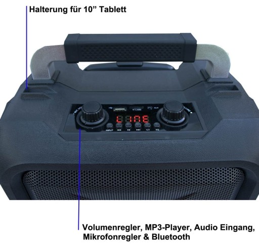 E-Lektron EL-20 Bluetooth-динамик USB/SD/FM+микрофон снят!