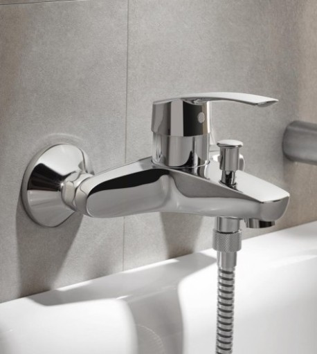 DESZCZOWNICA 25 + BATERIA WANNOWA GROHE EUROSMART