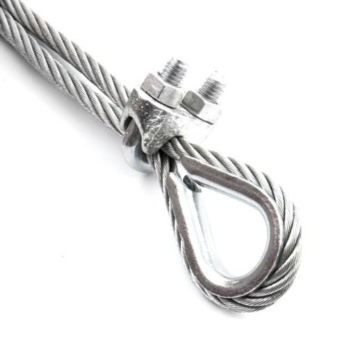 ZACISK Linowy KABŁĄKOWY 8mm do Liny OCYNK 2szt.