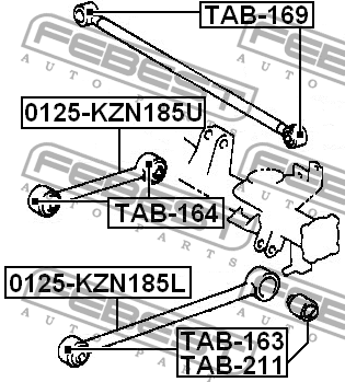 TOYOTA 4RUNNER ПОВОРОТНЫЙ РЫЧАГ ЗАДНИЙ НИЖНИЙ