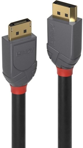 KABEL DISPLAYPORT 1.4 LINDY ANTHRA LINE 36480 0,5M