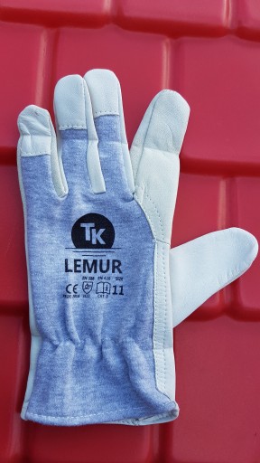 LEMUR рабочие перчатки из козьей кожи, размер 7.