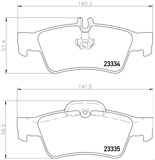 Колодки тормозные ЗАДНИЕ Mercedes E CLASS 02-09 W211